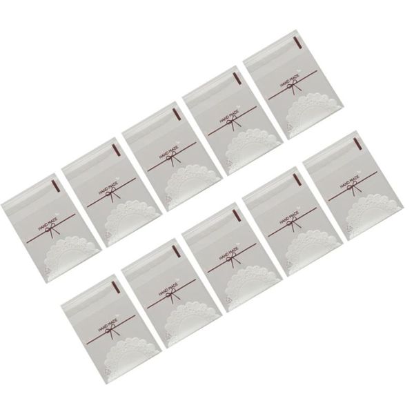 

100pcs self-adhesive candy bags baking bakery bag practical treat portable biscuits storage pouch for home party gift wrap