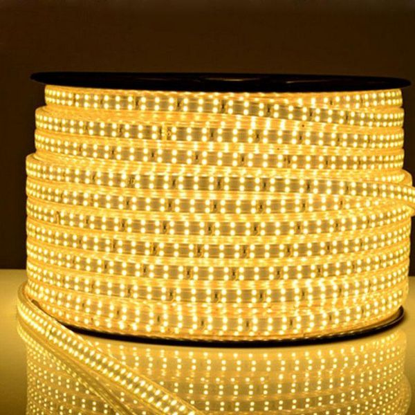 

fanlive 100m ac 220v ac110v smd 2835 led strip light indoor lighting double line 180leds/m waterproof ip67 strips