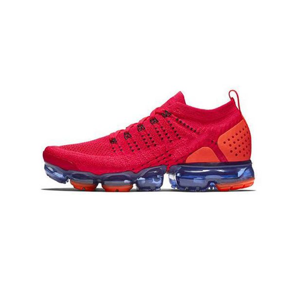 

knit 2.0 fly men women running shoes triple black white be true crimson pulse red orbit mens trainers sports sneakers size 36-45