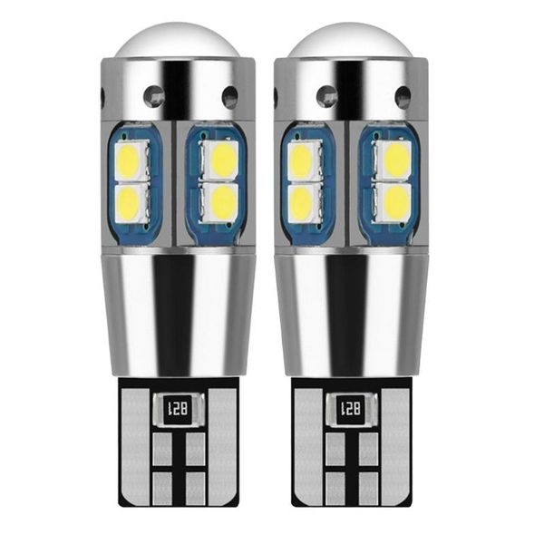 

small plug-in bubble t10 3030 10smd super bright car interior reading dome light marker lamp led auto wedge parking bulbs emergency lights