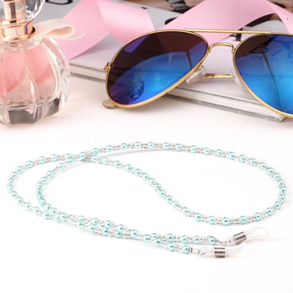 

sunglasses cases & bags acrylic beads pearl chain chains women reading glasses cord holder neck strap rope for eyewear accessories