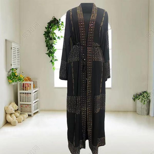 

ethnic clothing selling muslim abaya dubai rhineston design dress arabc robe, Red