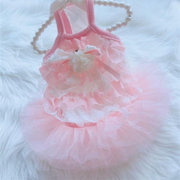

dog apparel girl dress summer clothes pet outfit cat yorkshire chihuahua puppy skirt small clothing tutu wedding dresses