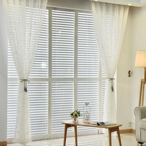 

curtain & drapes nordic pastoral style fashion trend half shading transparent yarn flowers simple modern light thin