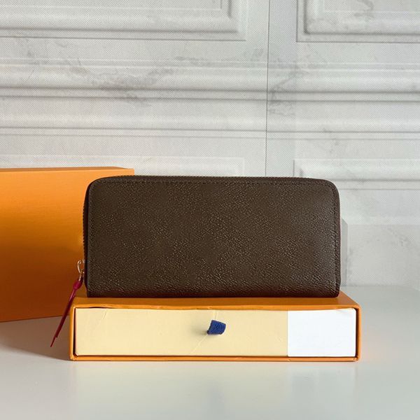 

m60742 m61298 clemence wallets woman leather zipper coin purse designer wallet fashion canvas card holder pocket long women clutch2690, Red;black