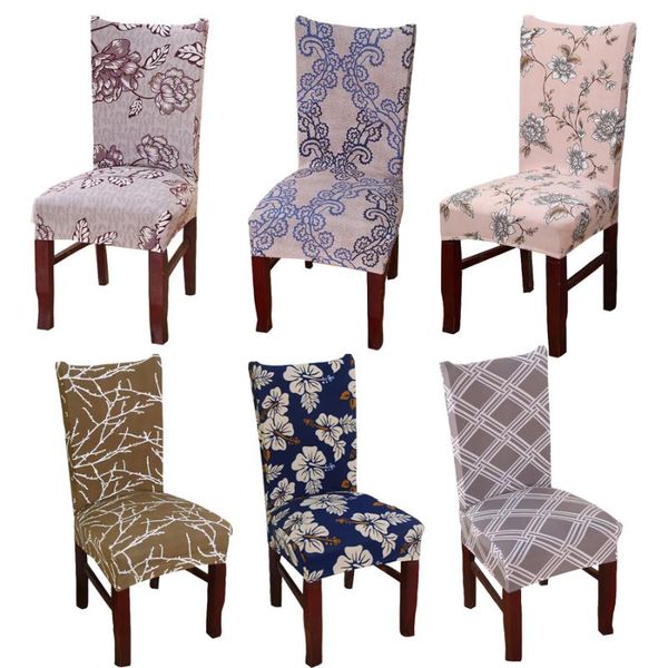 

chair covers comwarm stretch spandex polyester dining room geometric floral universal kitchen seat cover protector case