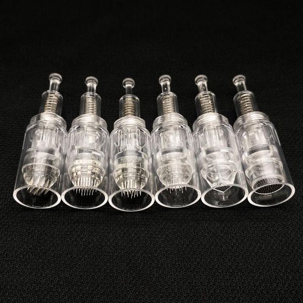 

tattoo needles 50pcs electric derma pen 9 12 36 42 pin mym cartridge for auto dr. needle screw tip head