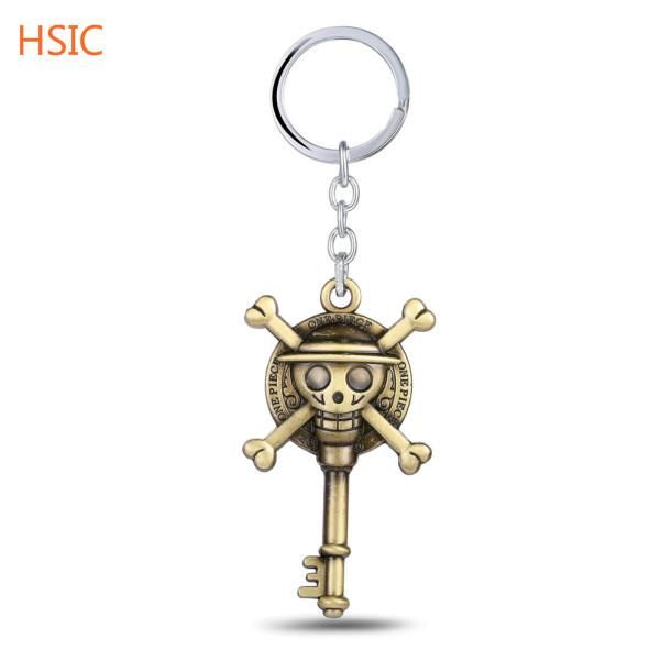 

keychains hsic drop one piece keychain metal pendant key chain ring luffy pirate skull figure jewelry men accessories 10680, Silver