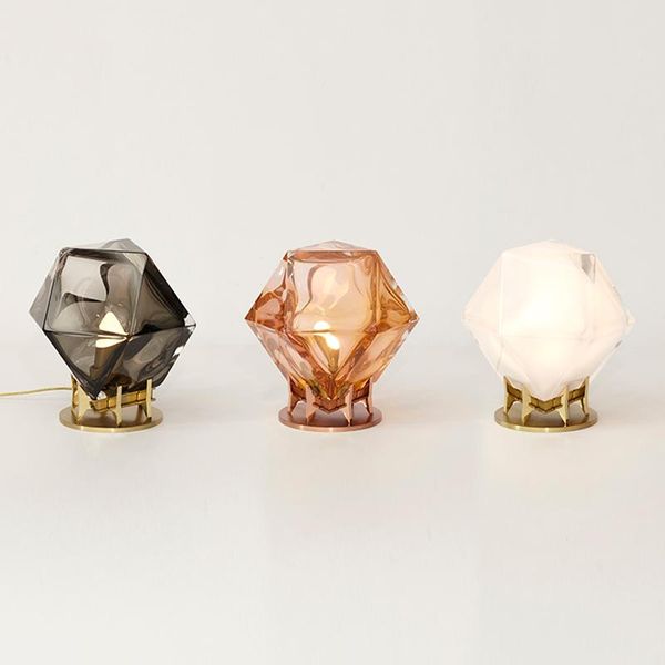 

table lamps modern glass bedroom bedside lights living room desk light study reading lamp art decor nordic lighting