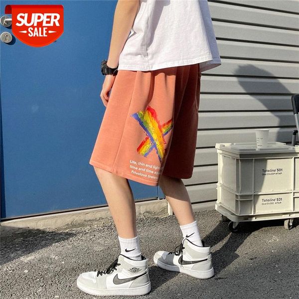 

thin sports shorts men's outer wear five-point pants guard #kq2g, Black