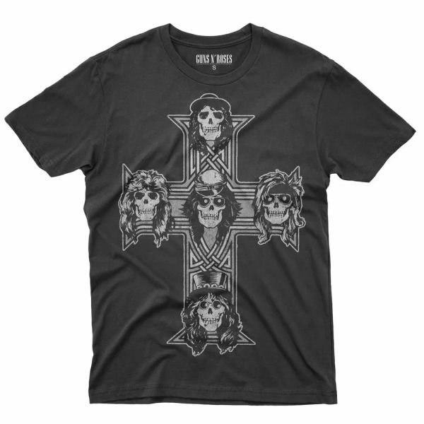 

guns n 'roses appetite cross promo official licensed, White;black
