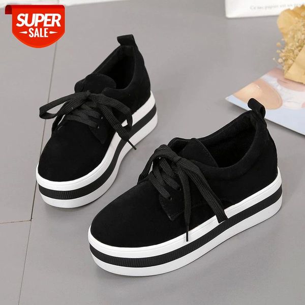 

new spring moccasin womens flats fashion creepers shoes bow lady flats loafers ladies slip on platform 5cm shoes #oh5o