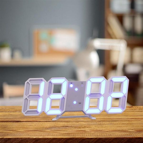 

digital alarm clock temperature led number time home decoration desk & table clocks