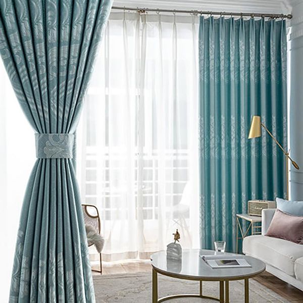 

blackout curtains for living room para salon cortinas rideau bedroom nordic modern minimalist shades bay windows curtain & drapes