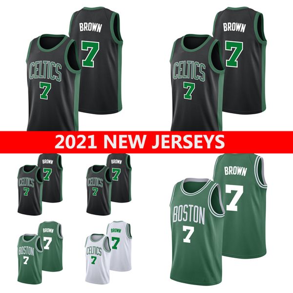 

2021 basketball jerseys 7 brown kemba, Black;red