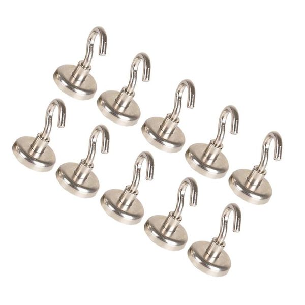 

hooks & rails 10pcs strong neodymium magnet heavy duty magnetic for home kitchen workplace office and garage