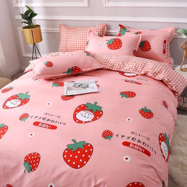 

bedding sets washing cotton quilt three-piece set four-piece single