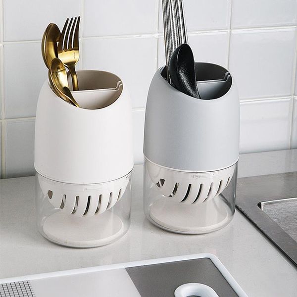 

kitchen storage & organization multifunction spoon fork chopstick holder box cutlery organizer knife stand drain rack cooking tool tray shel
