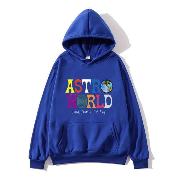 

singer travis scott astroworld signature sweater pants men's suit hooded fir, Black
