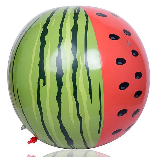 

pool & accessories 60cm watermelon inflatable water spray balls sprinkler splash kids beach summer outdoor toy swimming baby balloons