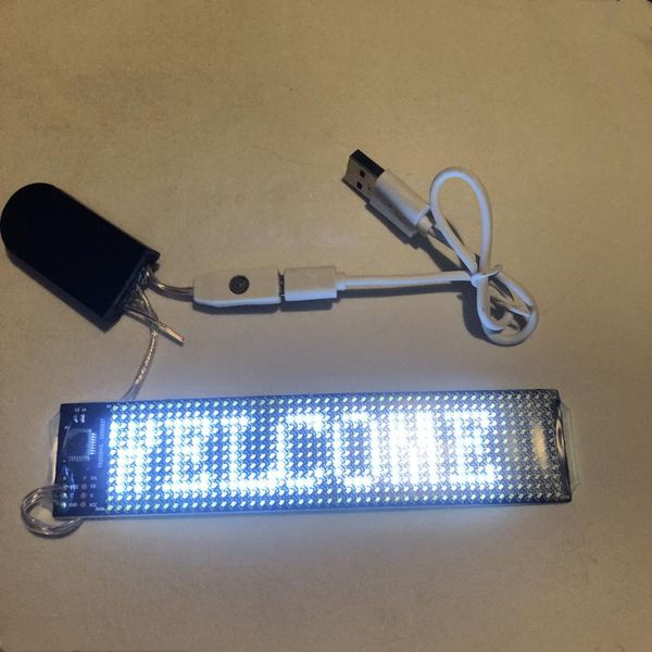 

modules flexible bluetooth programmable led module mask glasses display matrix logo android ios application control screen