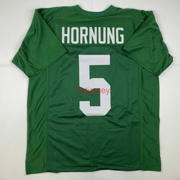 

custom new paul hornung green college custom stitched football jersey add any name number, Black