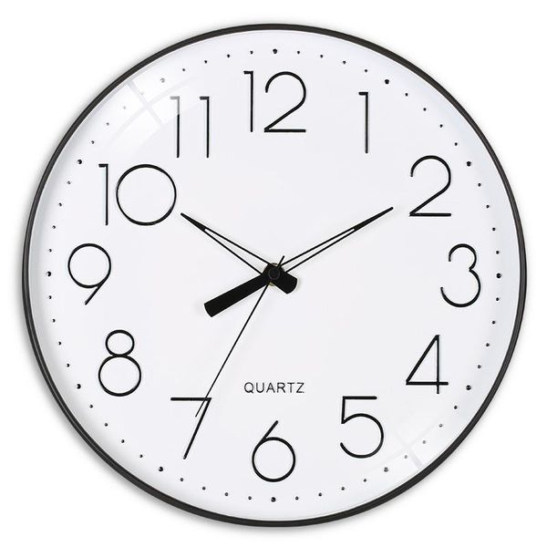 

stereo digital wall clock modern minimalist creative round mute quartz clocks