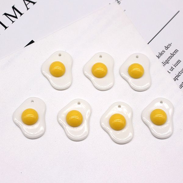 

egg resin charms for earring diy making keychain accessories charms, Bronze;silver