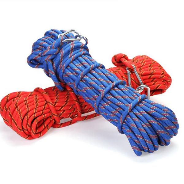 

cords, slings and webbing 3kn rock climbing auxiliary rope with clip for camping rescuing survival outdoor professional escalada cord lanyar