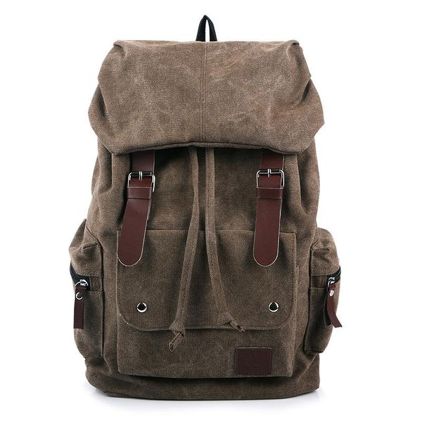 

backpack canvas large-capacity leisure travel bag men's