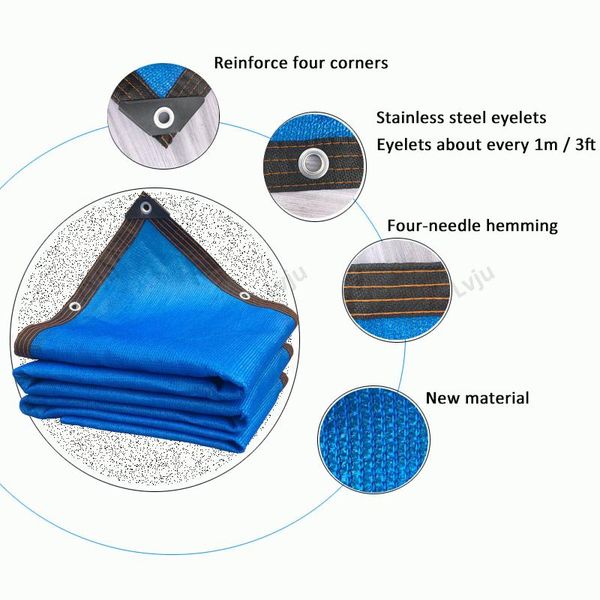 

shade lvju net outdoor terrace and garden decoration blue awnings nets