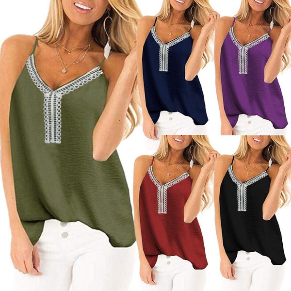 

shoulder women's off sleeveless v-neck suspender vest t-shirt, White