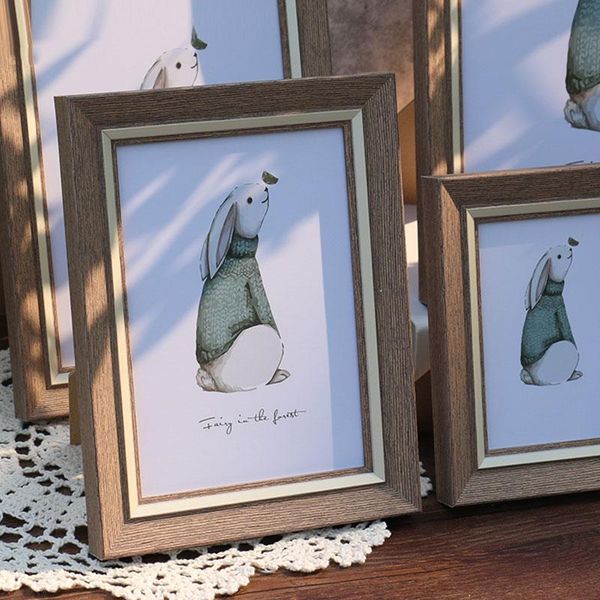 

frames 4 colors european style picture frame hanging wall bedroom decor painting 5/6/7/8/10 inch table deskpo gifts