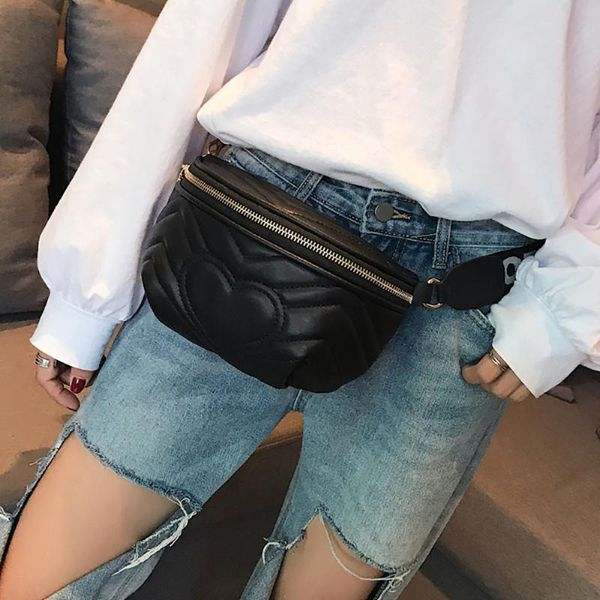 

waist bags women love crossbody shoulder bag pocket fashion wild chest luxury handbags borsa donna casual hip belt