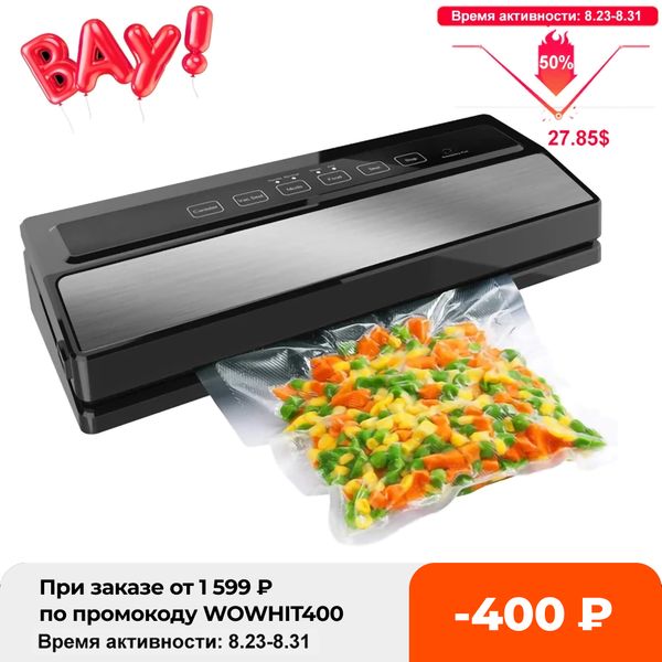 

ytk food vacuum sealer packing sealing machine including 5pcs bags and 1pcs vacuum bag packaging rolls 20cmx200cm 220v 110w