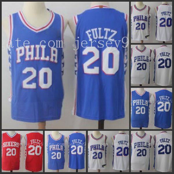 

philadelphia 76ers men 20 markelle fultz men basketball jersey, Black