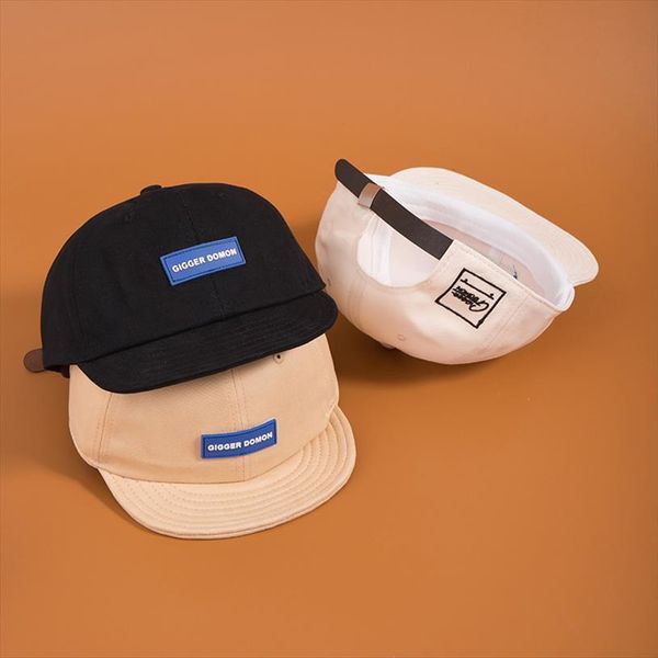 

Short Brim Baseball Cap Letter Embroidery Hat Men Outdoor Sun Casual Rebound Flat Hip Hop Dad, Blue;gray