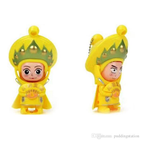 

tavis chinese characteristics sichuan kid toy keychain opera face changing doll creative crafts keychain toys christmas gift random color ke, Silver