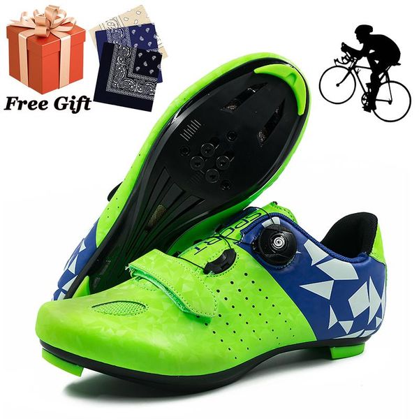 

style rotating buckle mountain bike shoes, belt lock road men's non-locking rubber sole shoes cycling footwear, Black