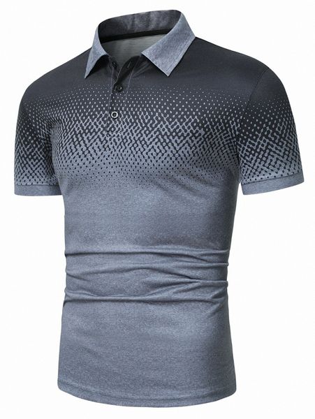 

men ombre polo shirt p1bv#, White;black