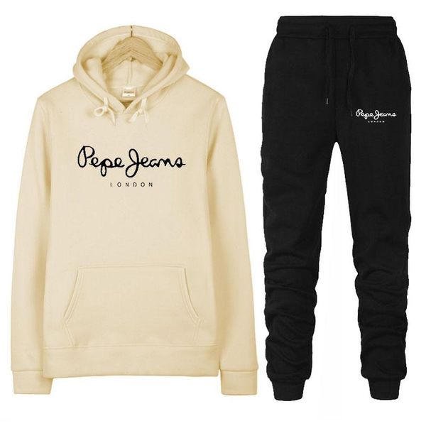 

men's tracksuits 2021 brand 2 piece set women printing hoodies clothing ladies pants tracksuit suit female, Gray