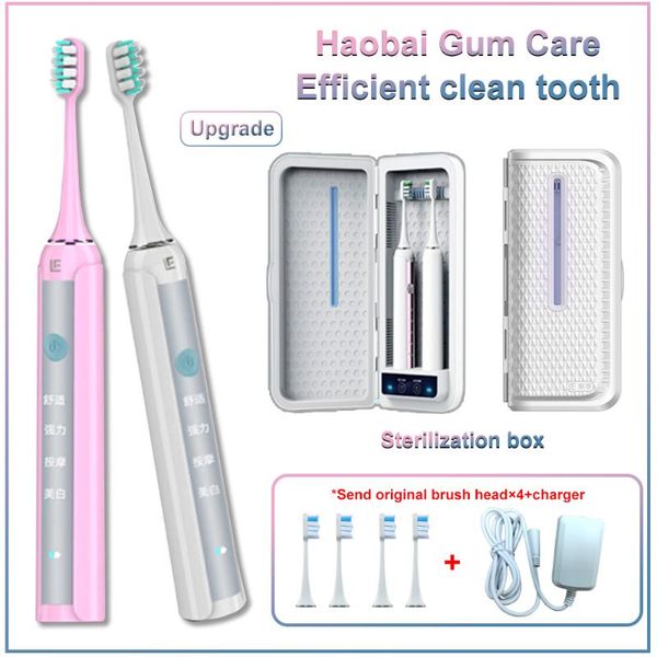 

electric toothbrush waterproof smart tooth brush for ultrasonic automatic fast charging