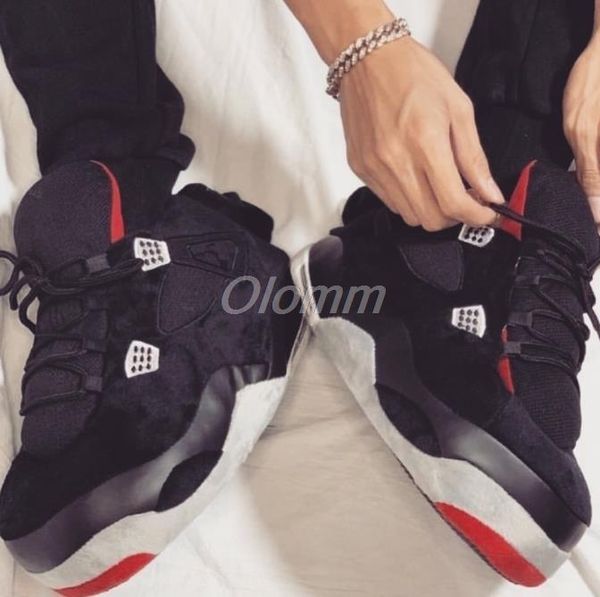 

slippers winter warm women cute home  sneakers men house floor cotton shoes woman eu 35-44 plush sliders, Black