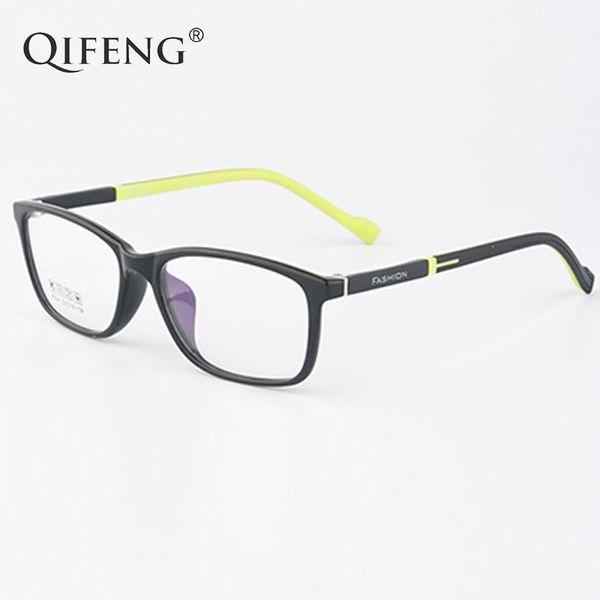 

fashion sunglasses frames spectacle frame men women eyeglasses computer optical boy girl student myopia glasses for male clear lens qf201, Black