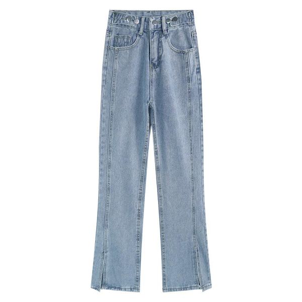

women's jeans wholesale 2021 spring autumn fashion casual denim women pants woman female ol baggy high waist bay0409l, Blue