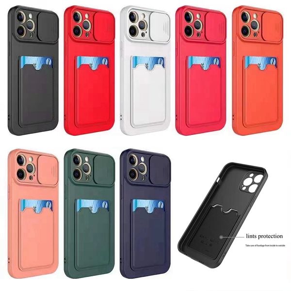 

newarrival liquid silicone cases cover with card holder lint for iphone 11 12 pro max xr xs 6s 7 8 plus galaxy s21 ultra a72 a52 a42 a32 a02