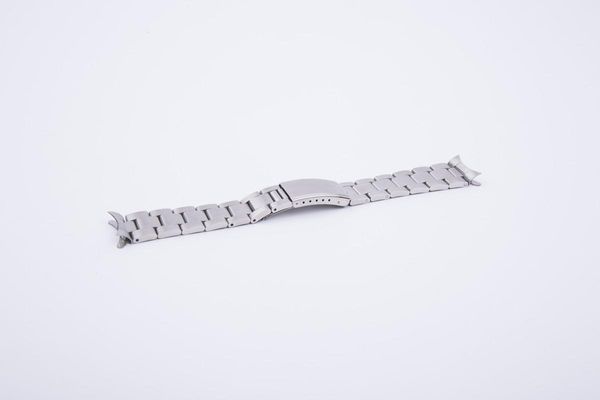 

watch bands 19mm solid stainless steel oyster style replacement bracelet, Black;brown