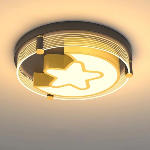 

ceiling lights led for children's room kids bedroom moon stars modern design lamp indoor decoration remote control dimmable