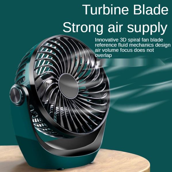 

electric fans small fan big wind mute charging usb student office home desk1121