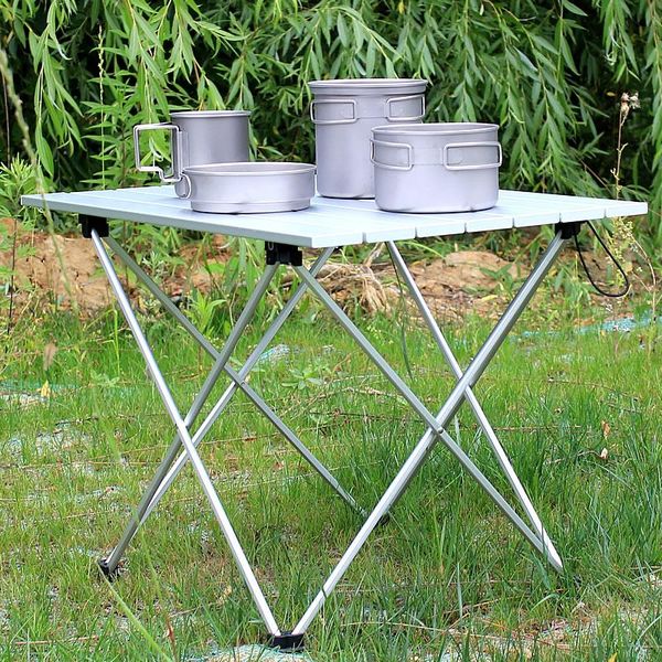 

40.5*56*40cm colorful aluminium alloy outdoor folding table hiking camping waterproof desk for picnic camp furniture